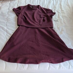 Donna Morgan Chic Wine Dress